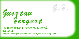 gusztav hergert business card