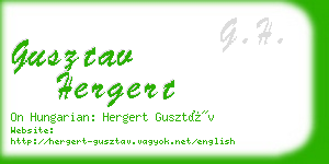 gusztav hergert business card